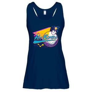 Retro 80's Hit Bombs Golfing Ladies Essential Flowy Tank