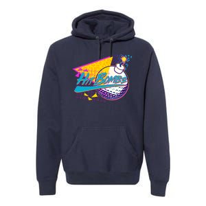 Retro 80's Hit Bombs Golfing Premium Hoodie