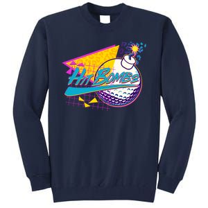 Retro 80's Hit Bombs Golfing Tall Sweatshirt