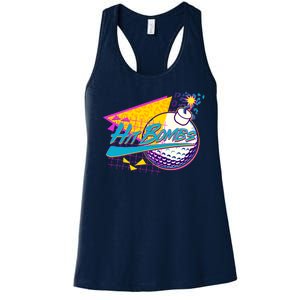 Retro 80's Hit Bombs Golfing Women's Racerback Tank