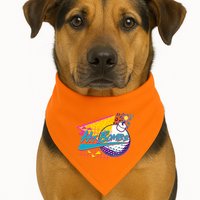 Retro 80's Hit Bombs Golfing USA-Made Doggie Bandana