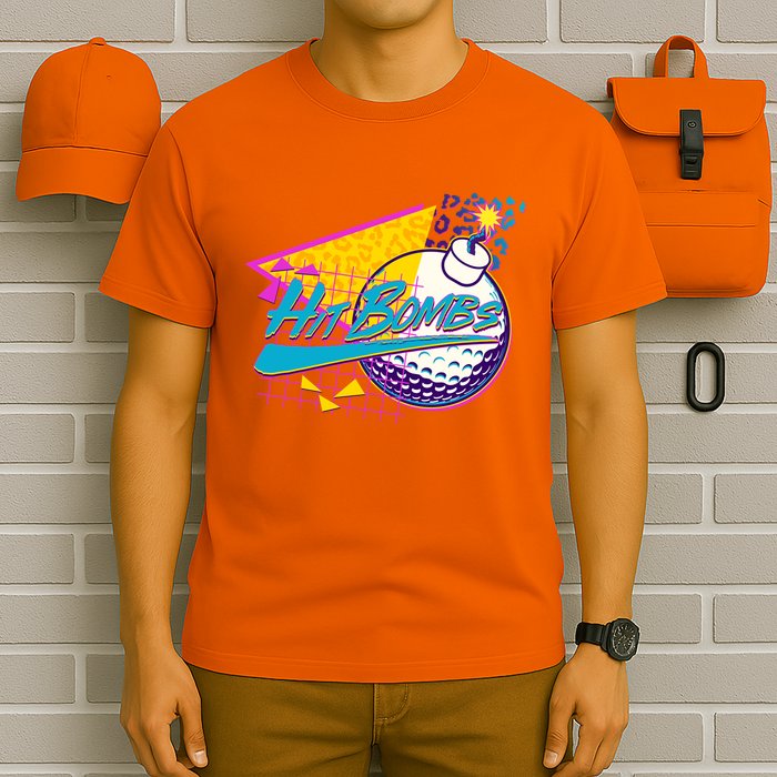 Retro 80's Hit Bombs Golfing T-Shirt
