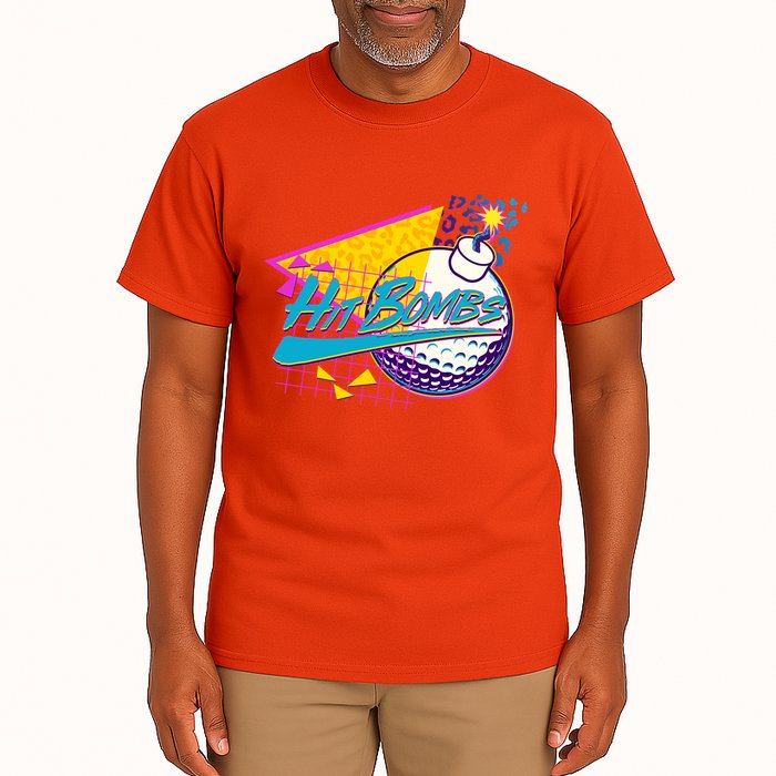 Retro 80's Hit Bombs Golfing Tall T-Shirt