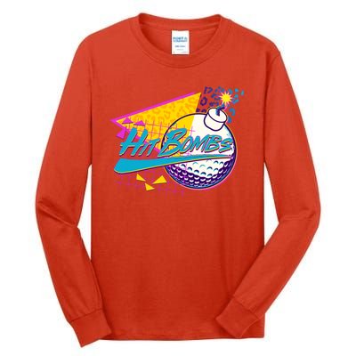 Retro 80's Hit Bombs Golfing Tall Long Sleeve T-Shirt