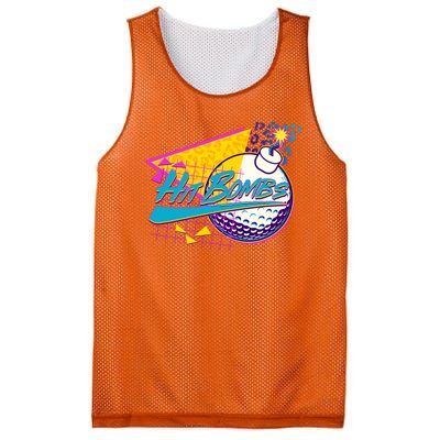 Retro 80's Hit Bombs Golfing Mesh Reversible Basketball Jersey Tank