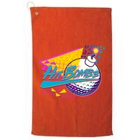 Retro 80's Hit Bombs Golfing Golf Towel