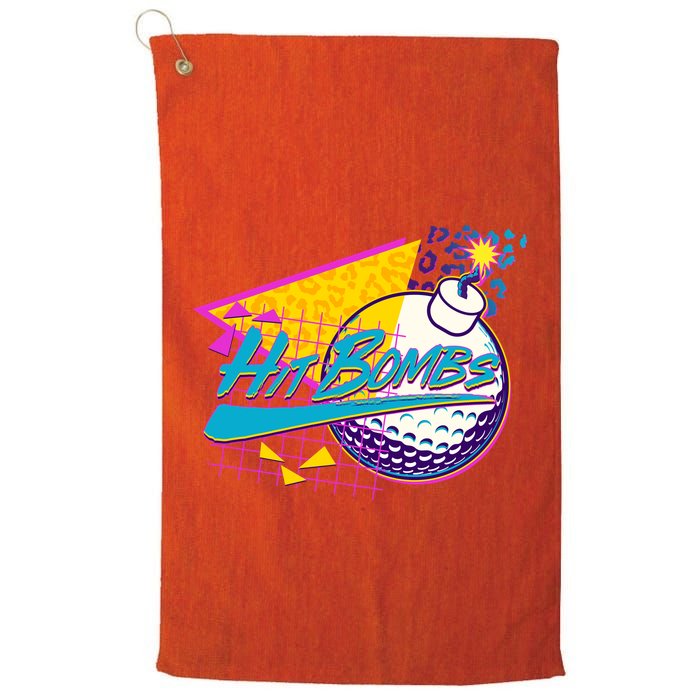 Retro 80's Hit Bombs Golfing Golf Towel