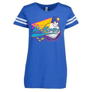 Retro 80's Hit Bombs Golfing Enza Ladies Jersey Football T-Shirt