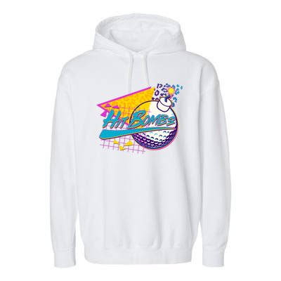 Retro 80's Hit Bombs Golfing Garment-Dyed Fleece Hoodie