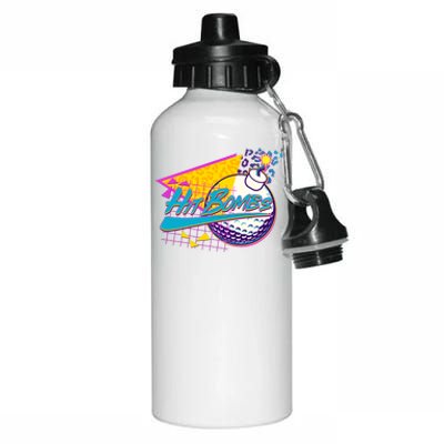 Retro 80's Hit Bombs Golfing Aluminum Water Bottle