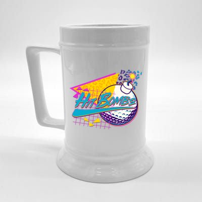 Retro 80's Hit Bombs Golfing Beer Stein