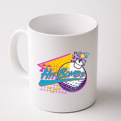 Retro 80's Hit Bombs Golfing Coffee Mug