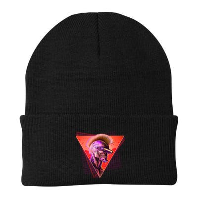Retro 80s Halloween Cyberpunk Skeleton Beanie