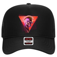 Retro 80s Halloween Cyberpunk Skeleton Trucker Hat