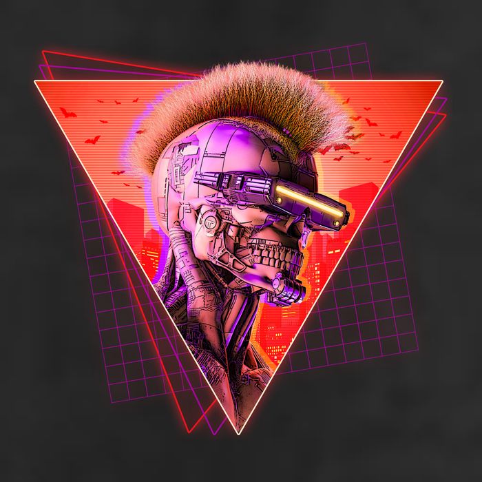 Retro 80s Halloween Cyberpunk Skeleton Trucker Hat