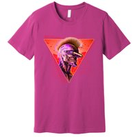 Retro 80s Halloween Cyberpunk Skeleton Premium T-Shirt