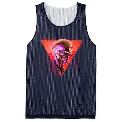 Retro 80s Halloween Cyberpunk Skeleton Mesh Reversible Basketball Jersey Tank