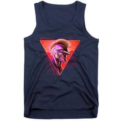 Retro 80s Halloween Cyberpunk Skeleton Tank Top