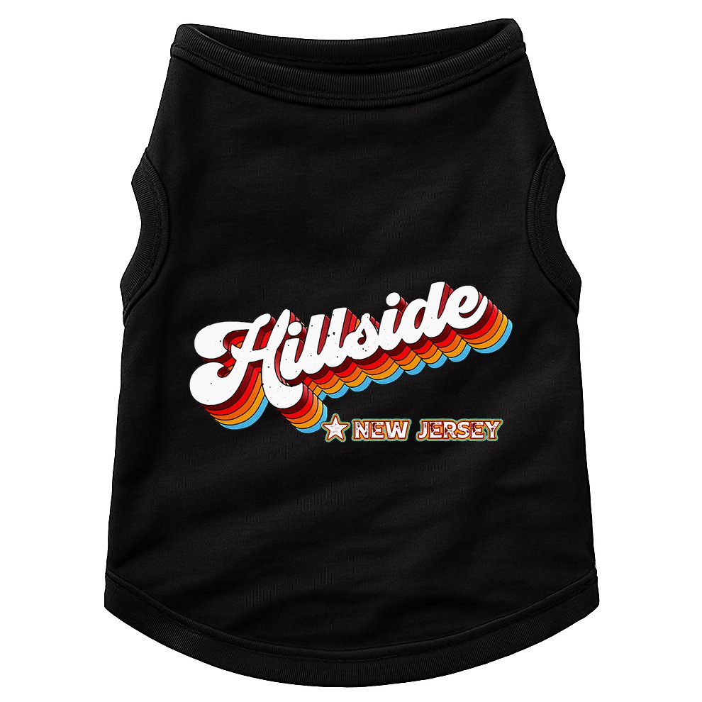 Retro 80s Hillside New Jersey Nj Doggie Tank