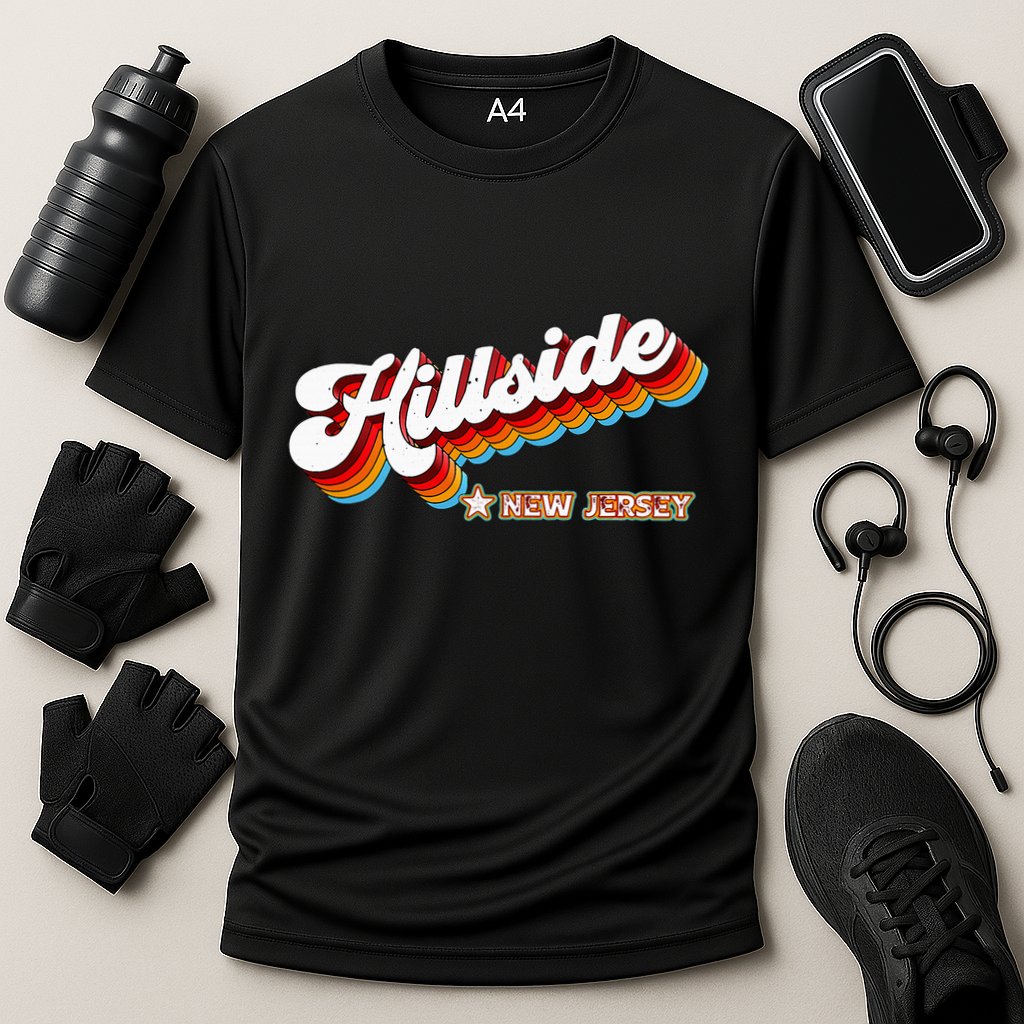 Retro 80s Hillside New Jersey Nj Performance Shirt