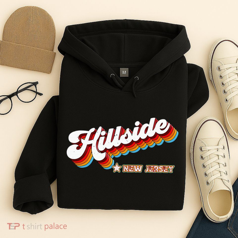 Retro 80s Hillside New Jersey Nj Hoodie