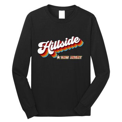 Retro 80s Hillside New Jersey Nj Long Sleeve Shirt