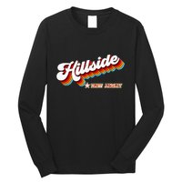 Retro 80s Hillside New Jersey Nj Long Sleeve Shirt