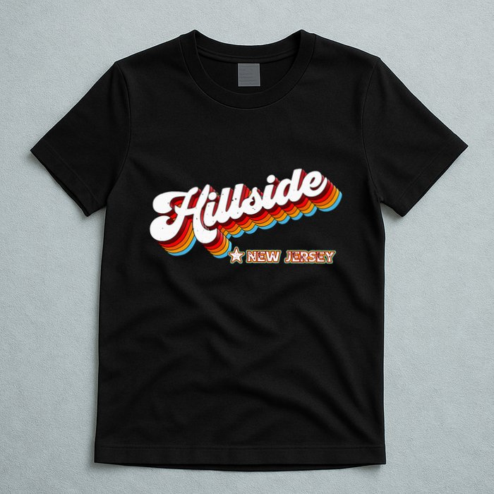 Retro 80s Hillside New Jersey Nj T-Shirt