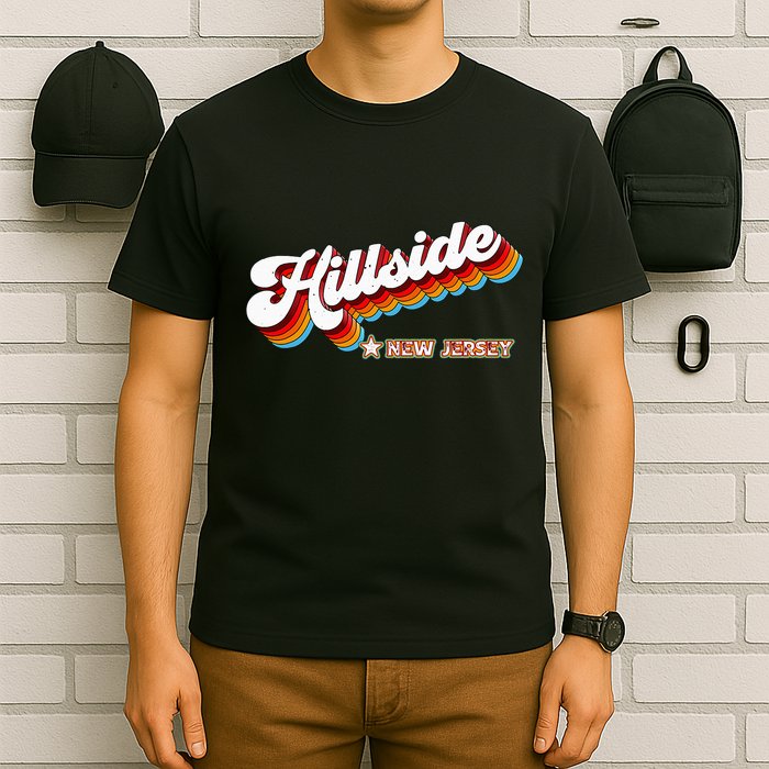 Retro 80s Hillside New Jersey Nj T-Shirt