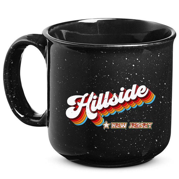 Retro 80s Hillside New Jersey Nj 15oz Campfire Ceramic Mug