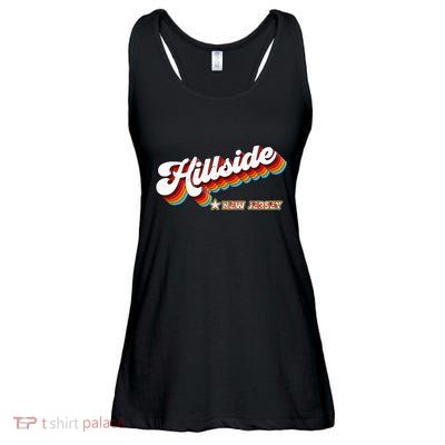 Retro 80s Hillside New Jersey Nj Ladies Essential Flowy Tank