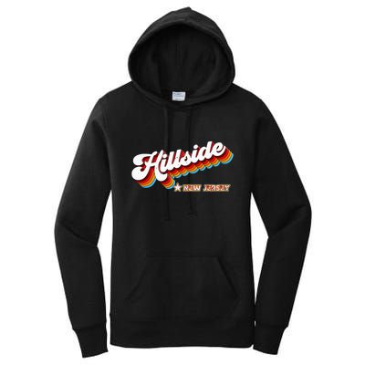 Retro 80s Hillside New Jersey Nj Women's Pullover Hoodie