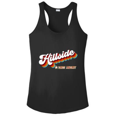 Retro 80s Hillside New Jersey Nj Ladies PosiCharge Competitor Racerback Tank