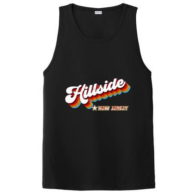 Retro 80s Hillside New Jersey Nj PosiCharge Competitor Tank