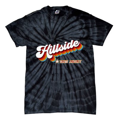 Retro 80s Hillside New Jersey Nj Tie-Dye T-Shirt