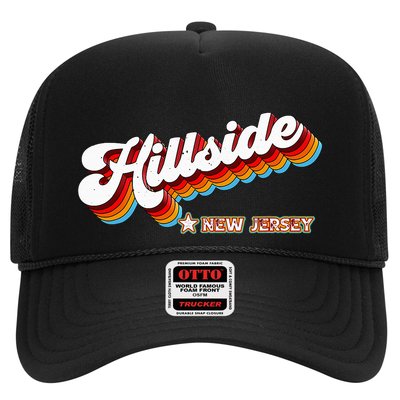 Retro 80s Hillside New Jersey Nj Trucker Hat
