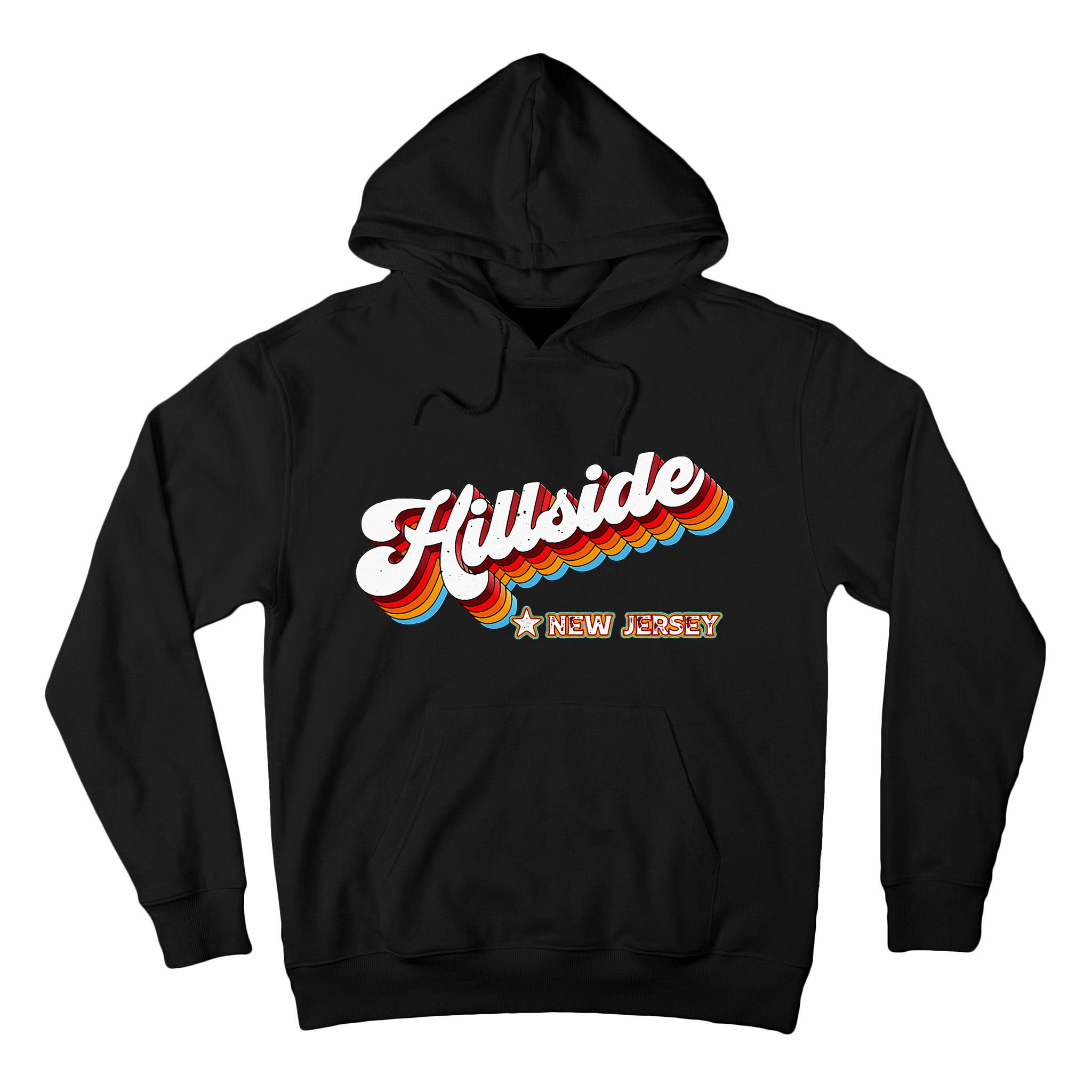 Retro 80s Hillside New Jersey Nj Tall Hoodie
