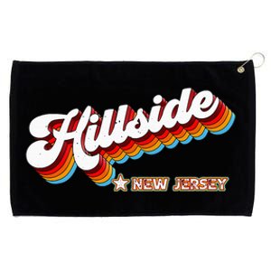 Retro 80s Hillside New Jersey Nj Grommeted Golf Towel