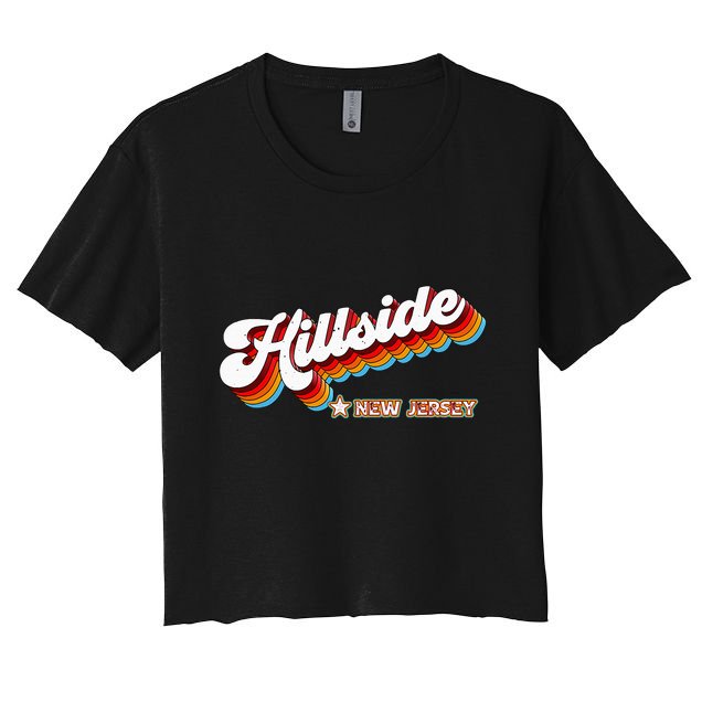 Retro 80s Hillside New Jersey Nj Crop Top