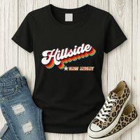 Retro 80s Hillside New Jersey Nj Womens T-Shirt