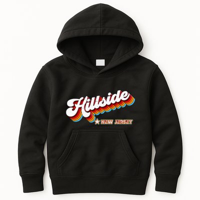 Retro 80s Hillside New Jersey Nj Kids Hoodie