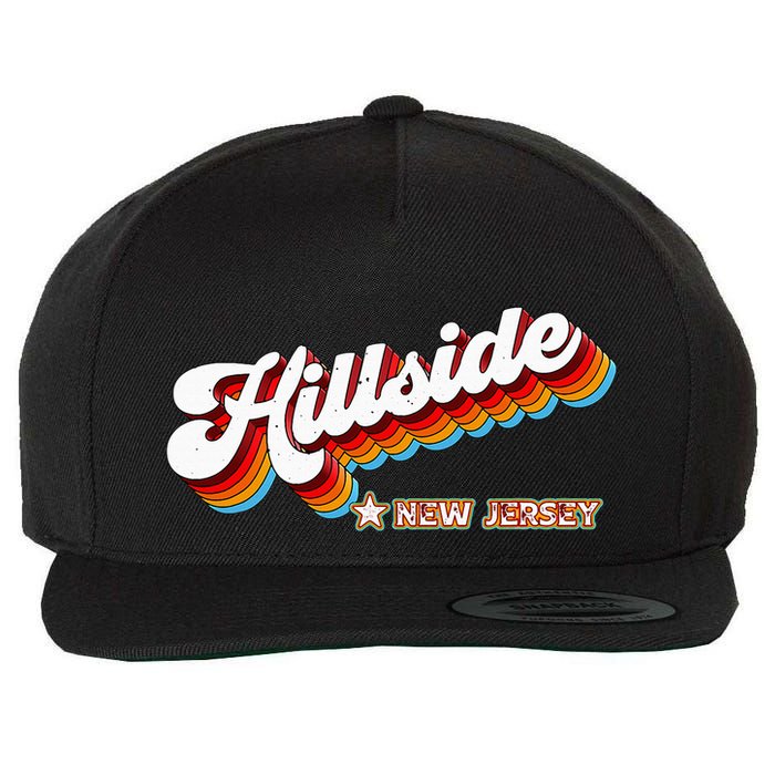 Retro 80s Hillside New Jersey Nj Wool Snapback Cap