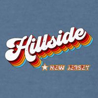 Retro 80s Hillside New Jersey Nj Garment-Dyed Sweatshirt