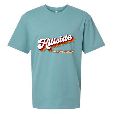 Retro 80s Hillside New Jersey Nj Sueded Cloud Jersey T-Shirt