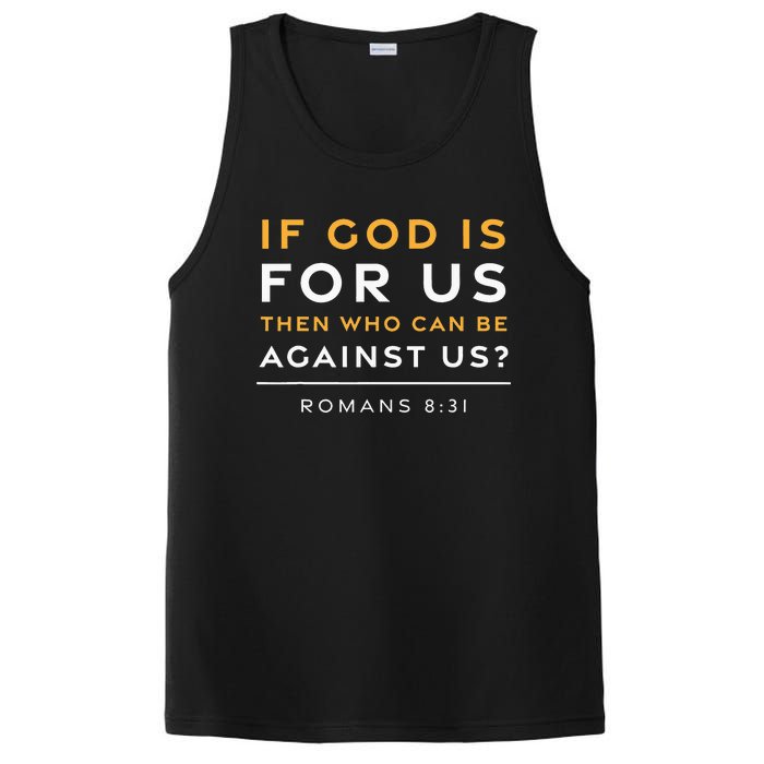 Romans 831 If God Is For Us Jesus Christian Bible Verse PosiCharge Competitor Tank