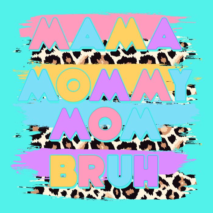 Retro 80's Leopard Print Mama Mommy Mom Bruh Baby Bodysuit