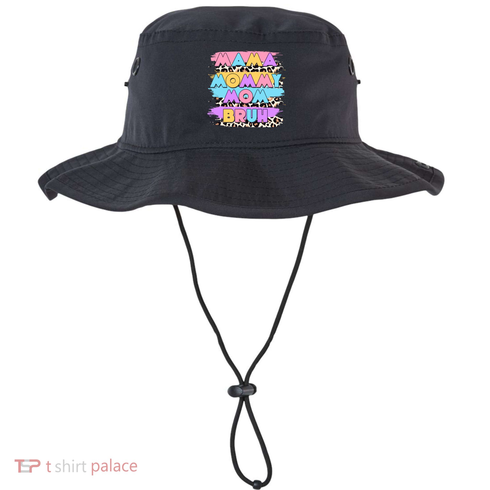 Retro 80's Leopard Print Mama Mommy Mom Bruh Bucket Hat