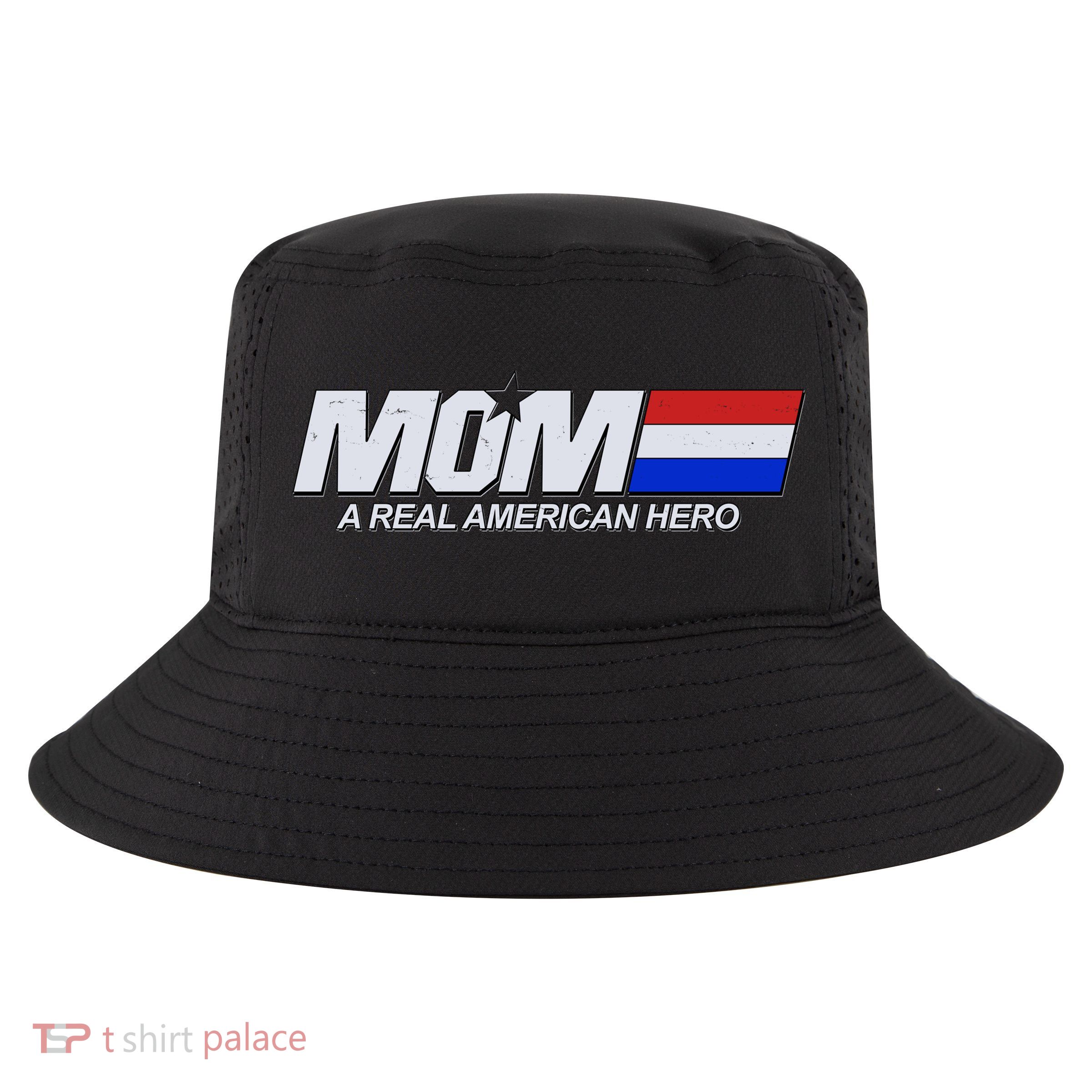 Retro 80's Mom A Real American Hero Cool Comfort Performance Bucket Hat