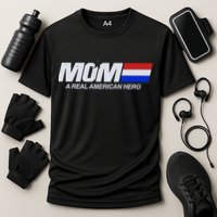 Retro 80's Mom A Real American Hero Cooling Performance Crew T-Shirt