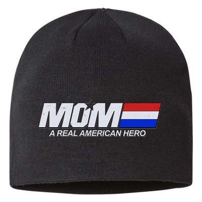 Retro 80's Mom A Real American Hero Sustainable Beanie